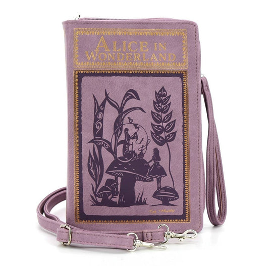 Pochette à bandoulière Alice aux pays des merveilles. Note: expédition rallongé de 5 à 10 jours pour cet article.